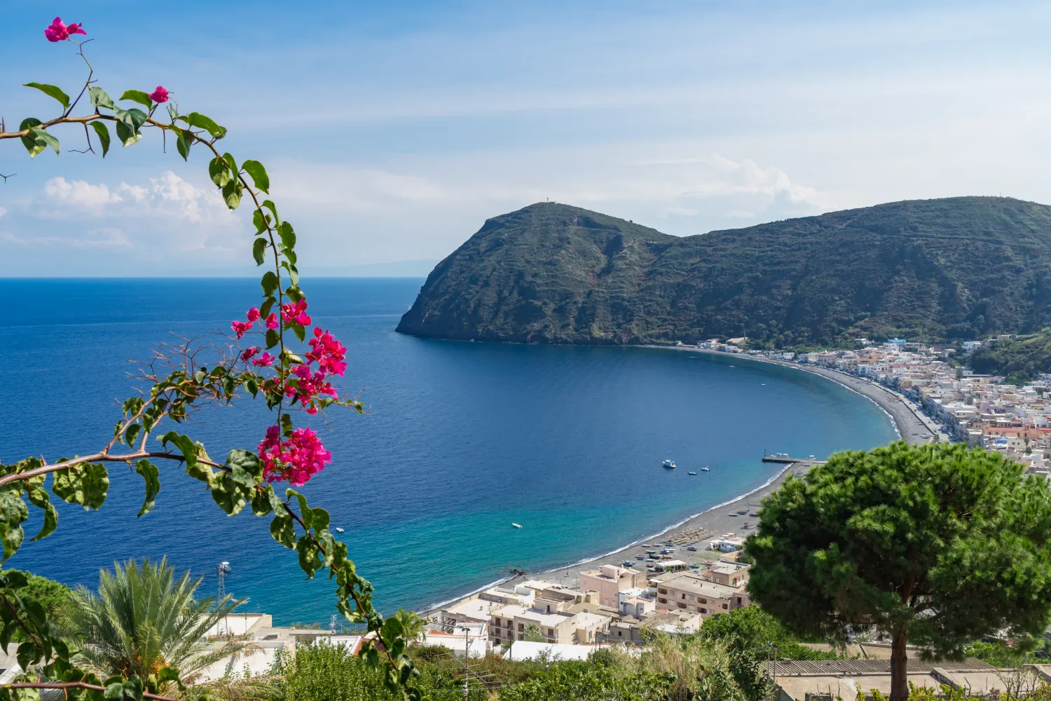 lipari schöner strand aussicht image