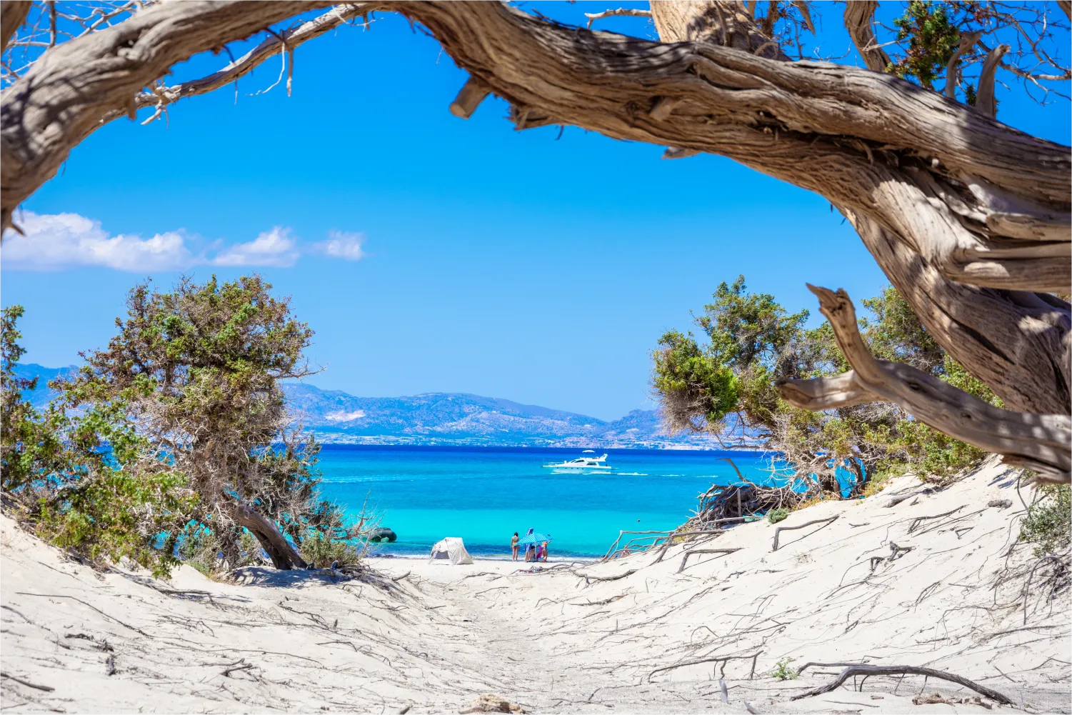 Der Strand von Kedrodasos in Kissamos, Kreta