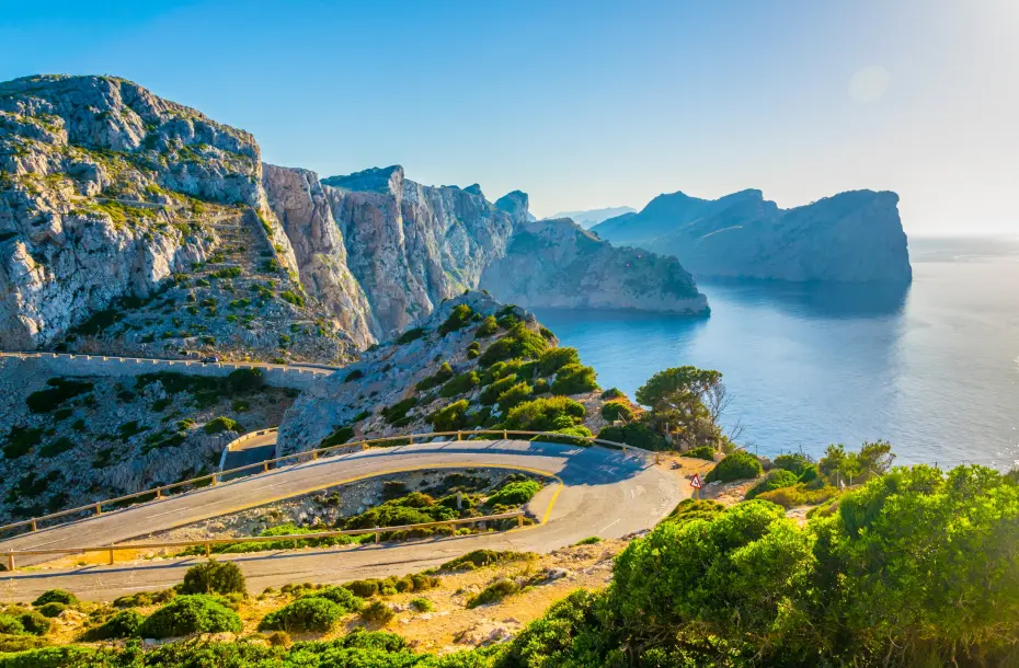 Mallorca, Straße zum Leuchtturm Far Formentor