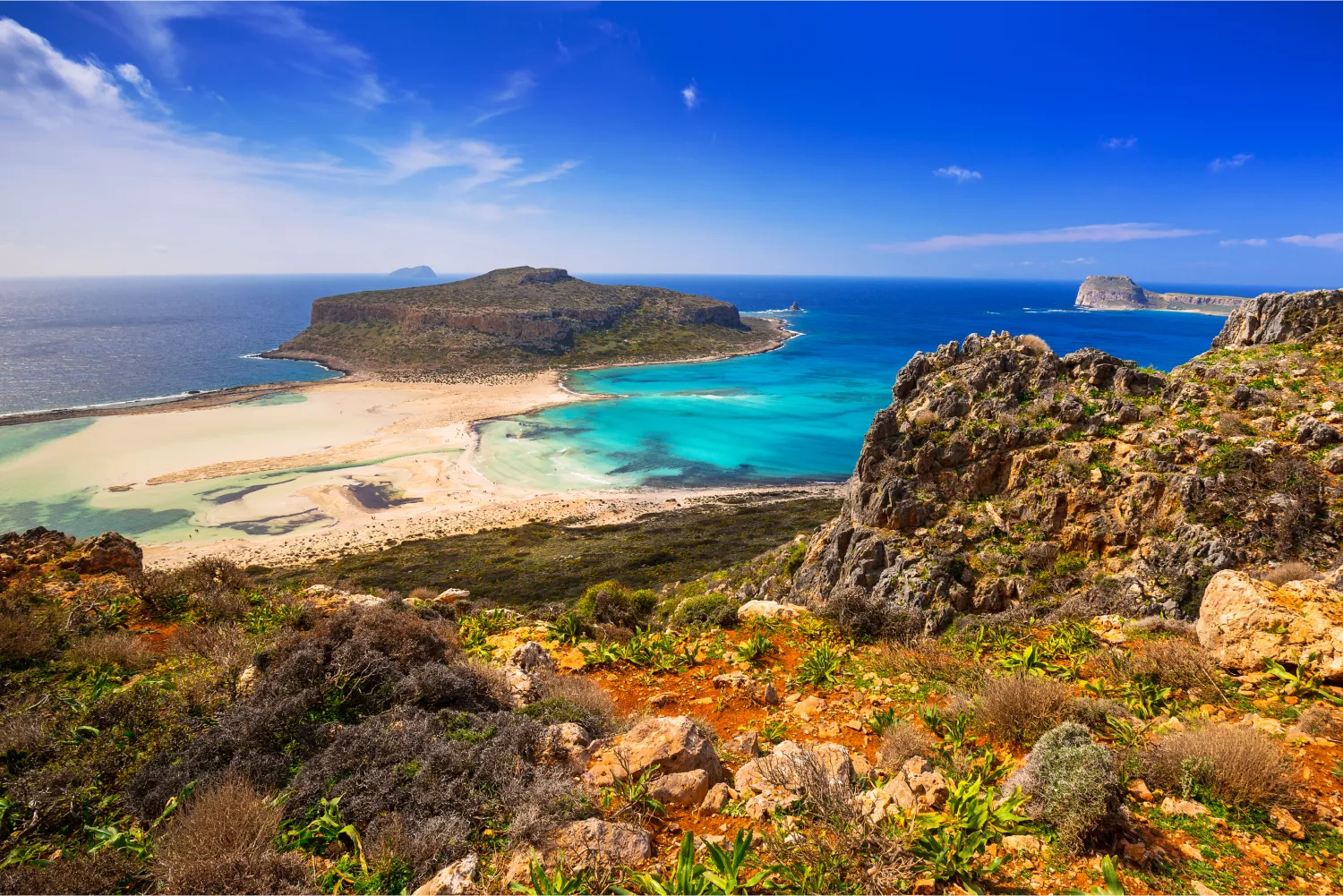 kissamos landschaft der balos strand image