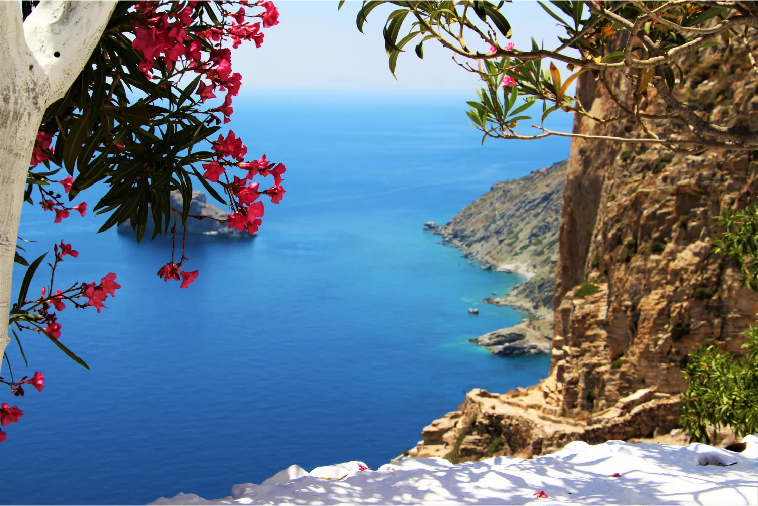 Amazing View From Panagia Chozoviotissa Monastery in Amorgos